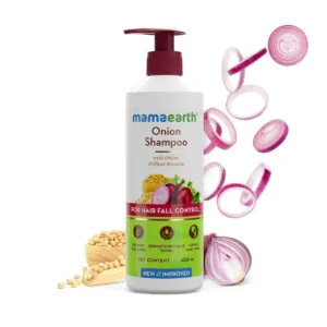 Mamaearth Onion Shampoo for Anti Hair Fall & Hair Growth with Onion Oil & Plant Keratin 400ml