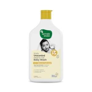 Mother Sparsh Simply Unscented Head to Toe Baby Wash-400ml